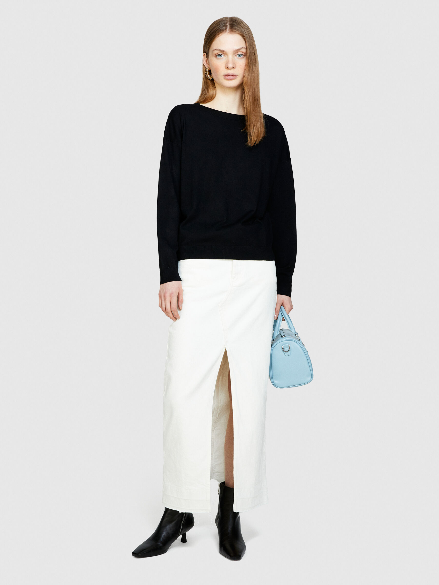 Boat neck sweater Women image number null