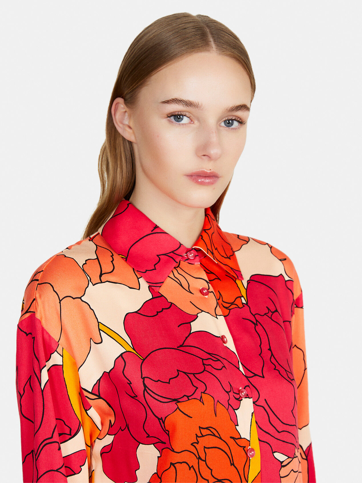 Maxi floral shirt Multi color Sisley