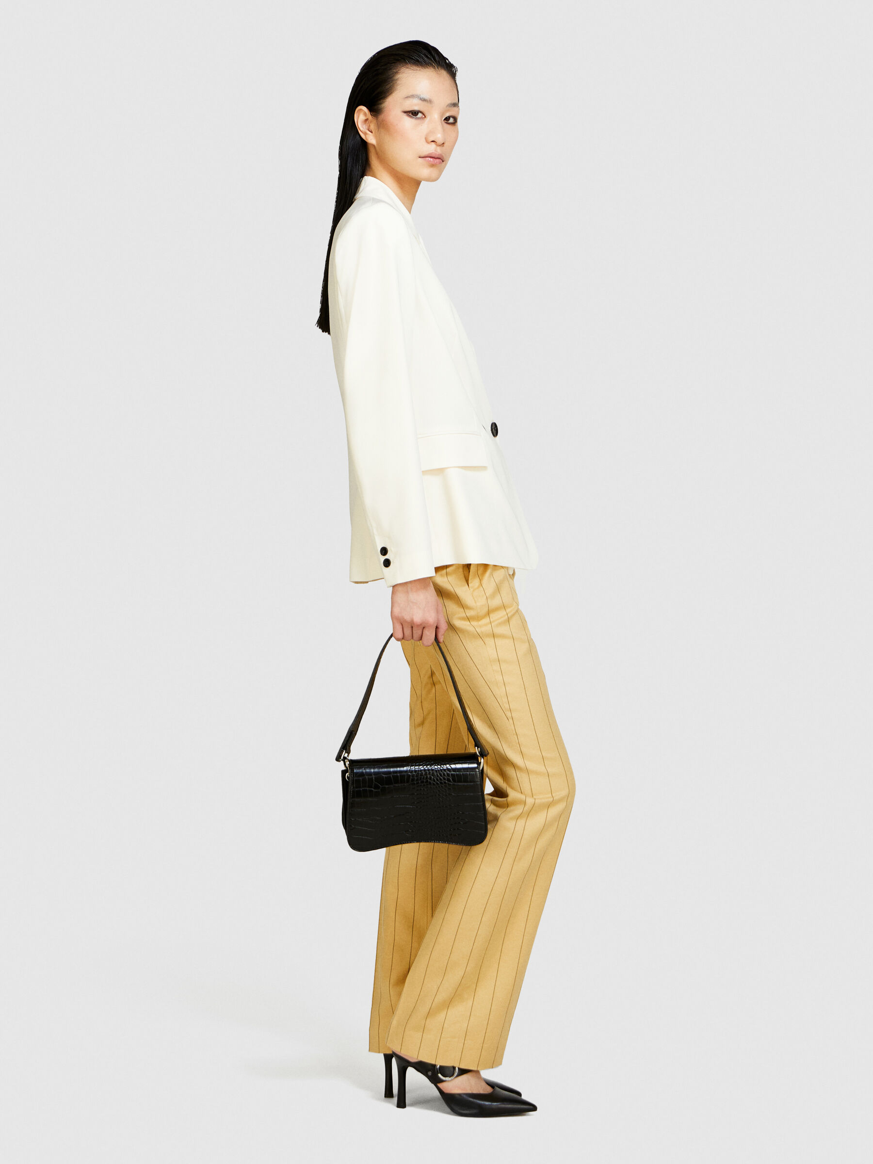 新品 BEARDSLEY リネンギャザージレ ホワイト BEARDSLEY ベスト ジレ シアーロングジレ レディース : ZOZOTOWN