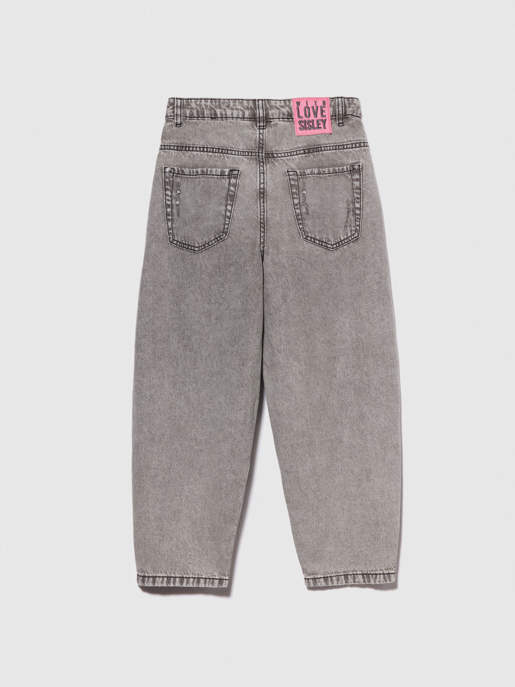 Slouchy jeans with tears Junior Girl image number null