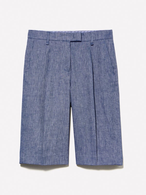 Denim-look bermudas  Denim-look bermudas  - women's shorts | Sisley