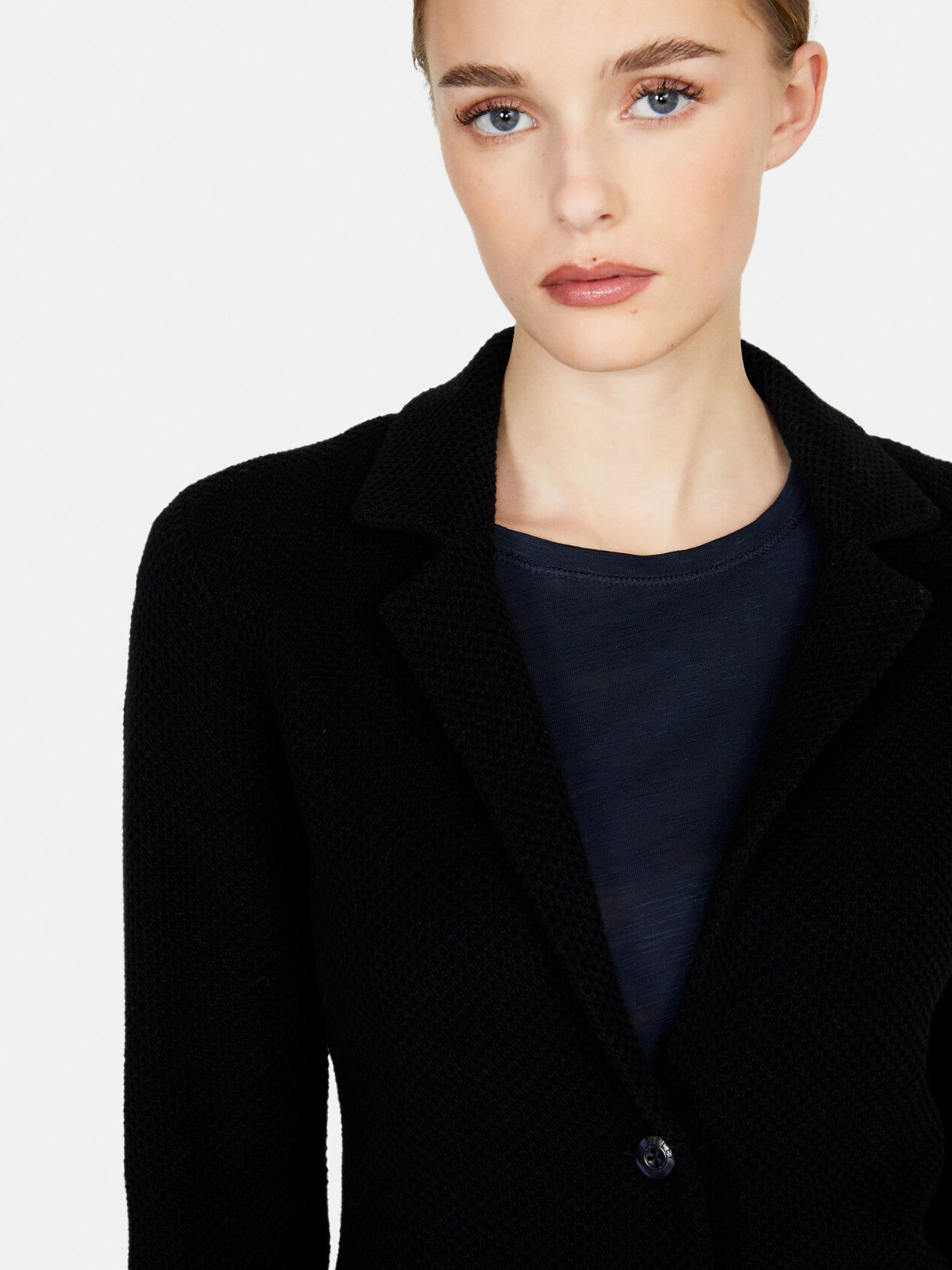 Black knit deals jacket womens
