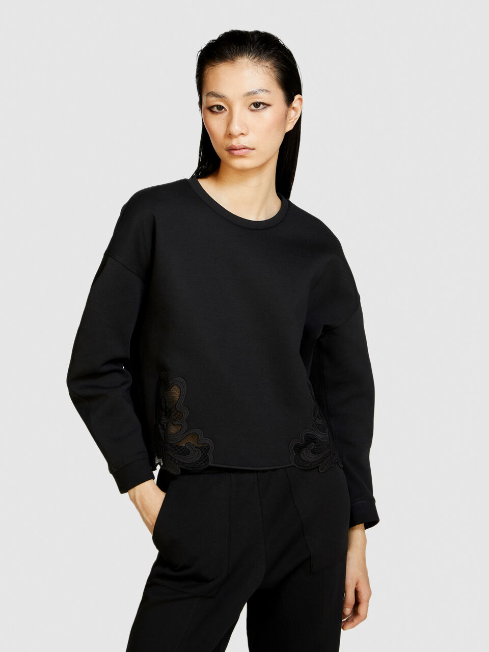 Sweatshirt with embroidery Women image number null