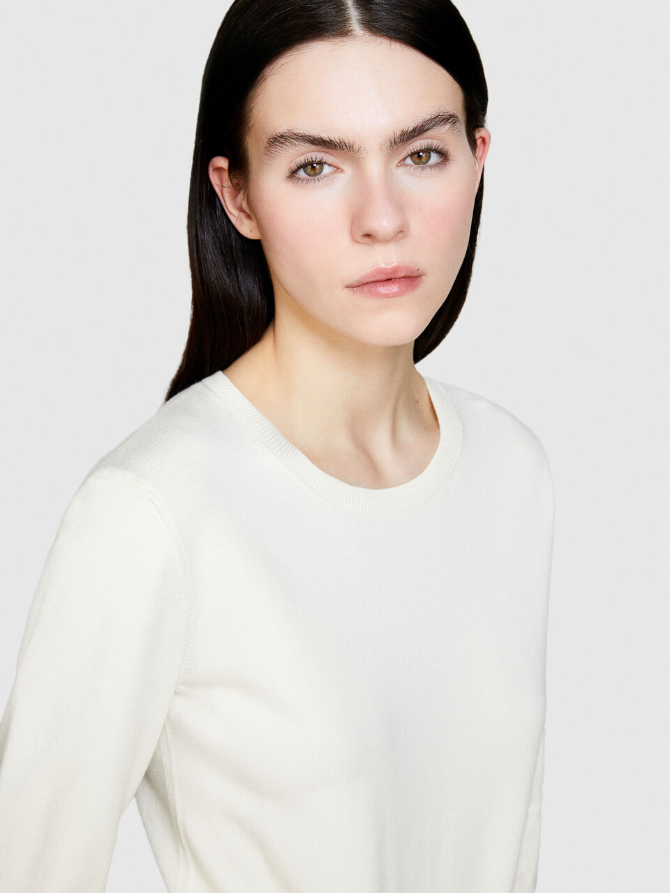 Solid colored sweater Women image number null