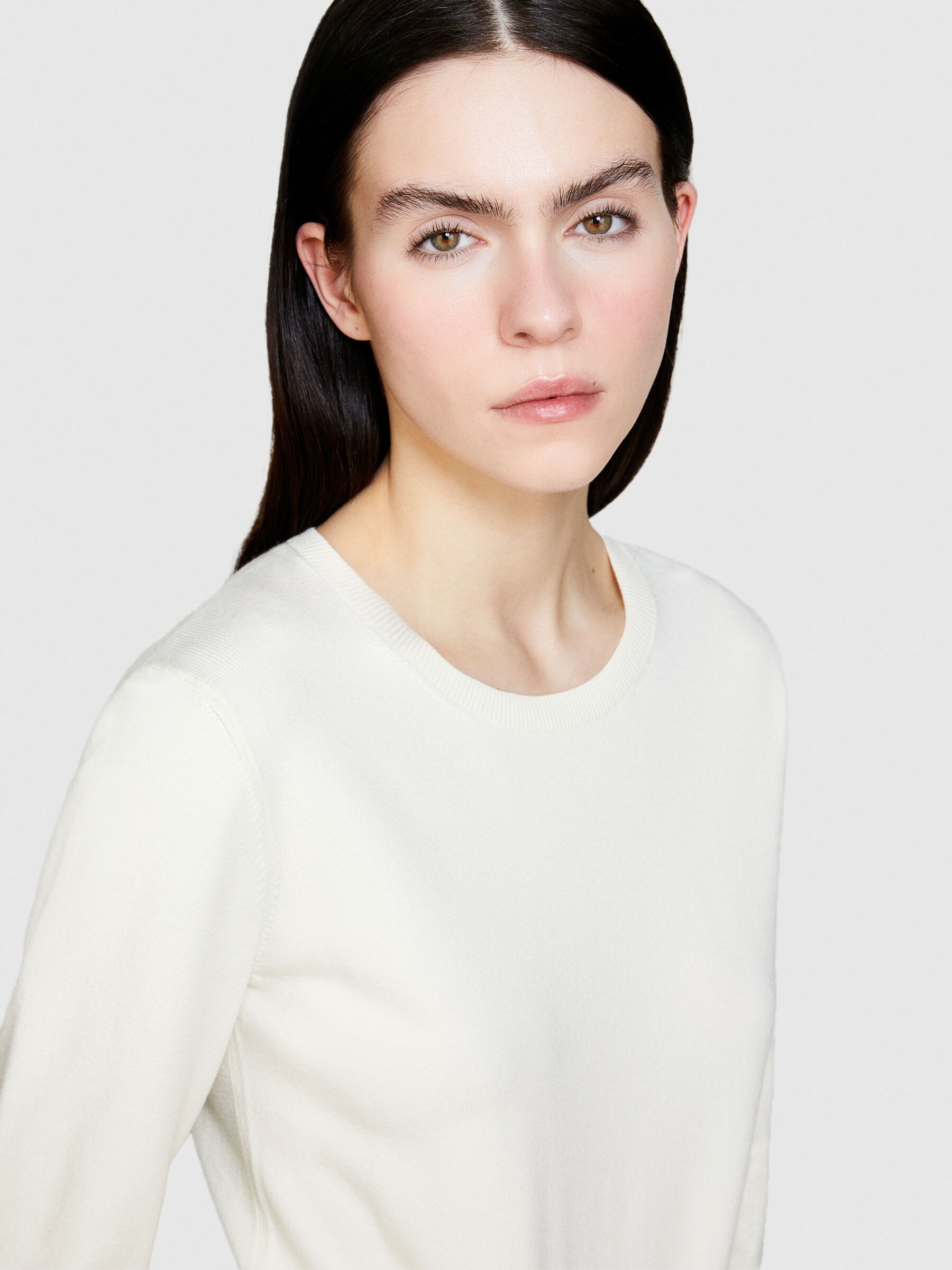 Solid colored sweater Women image number null