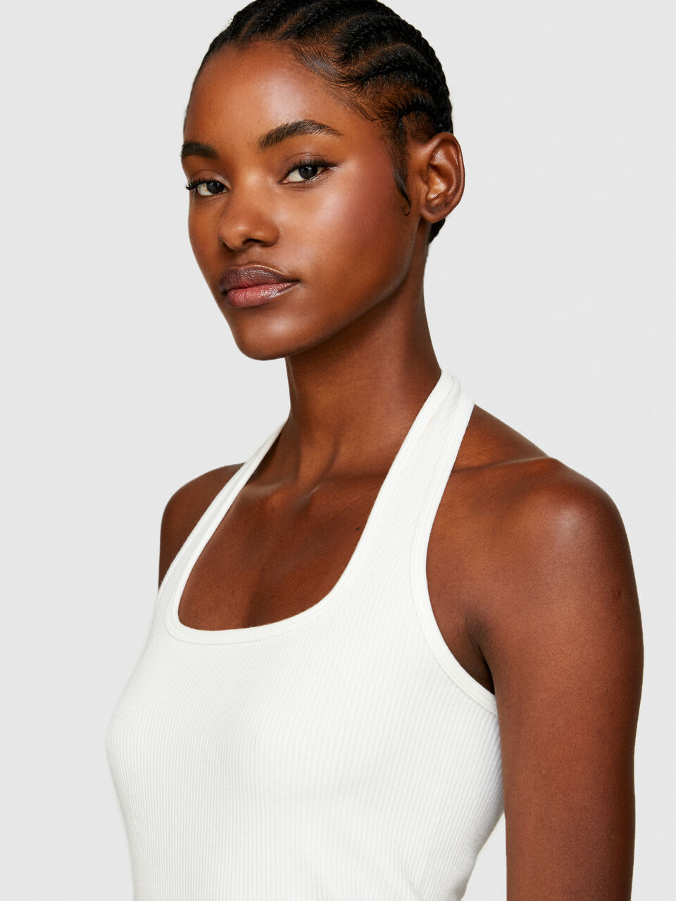 Seamless ribbed top Women image number null