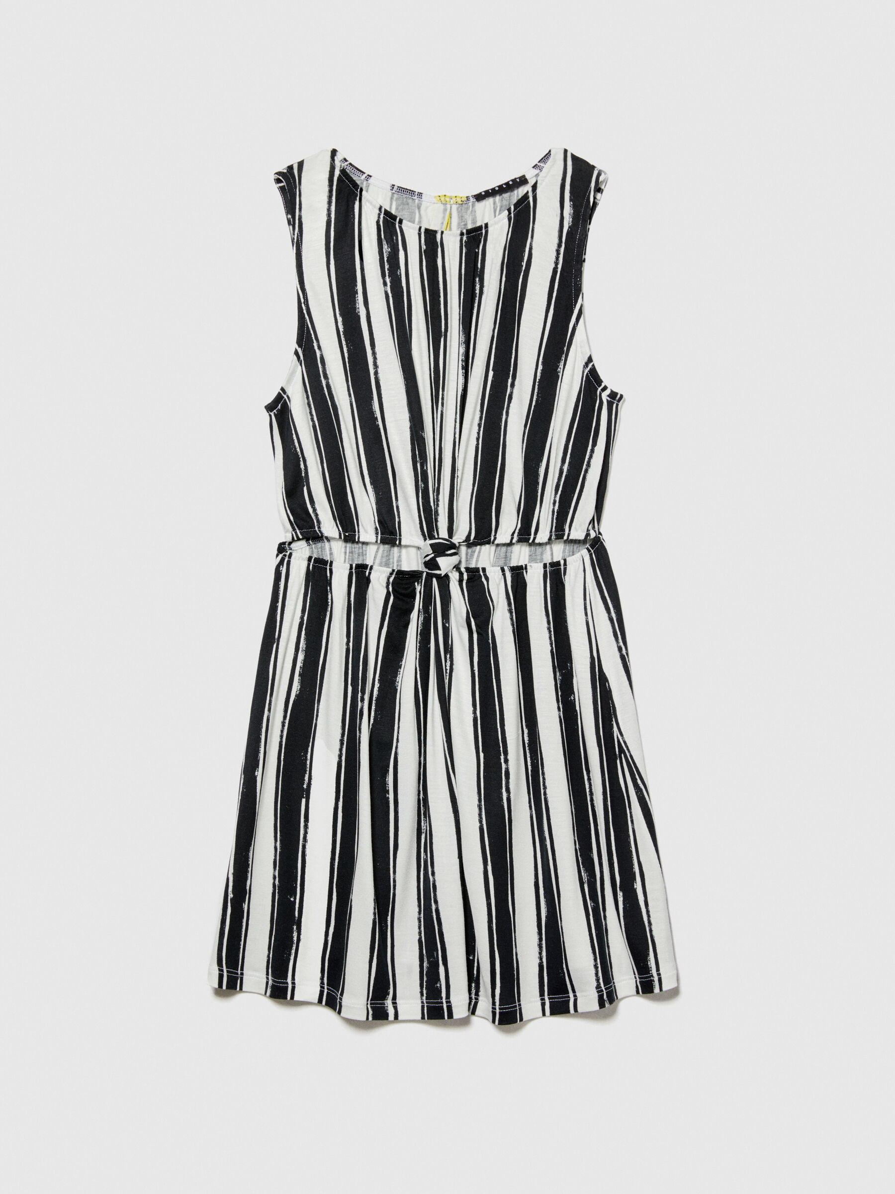 Printed dress with knot Junior Girl image number null