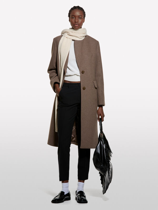 Black cigarette trousers - women's skinny fit trousers | Sisley