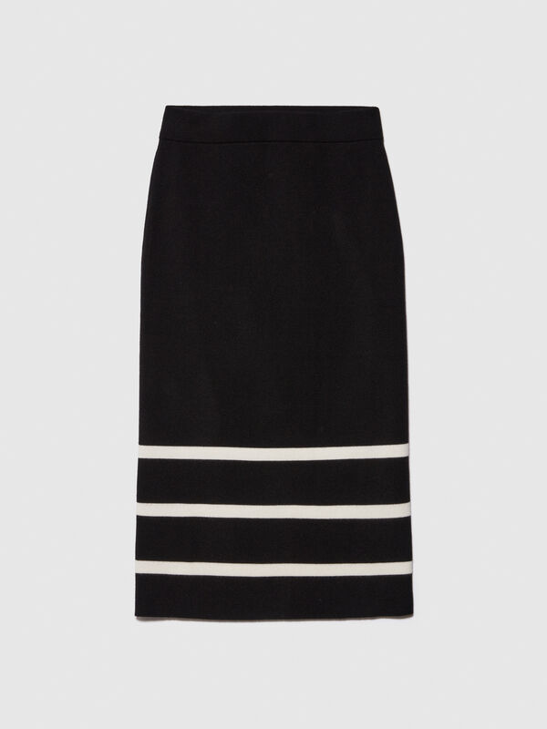 Knit midi skirt - women's midi skirts | Sisley