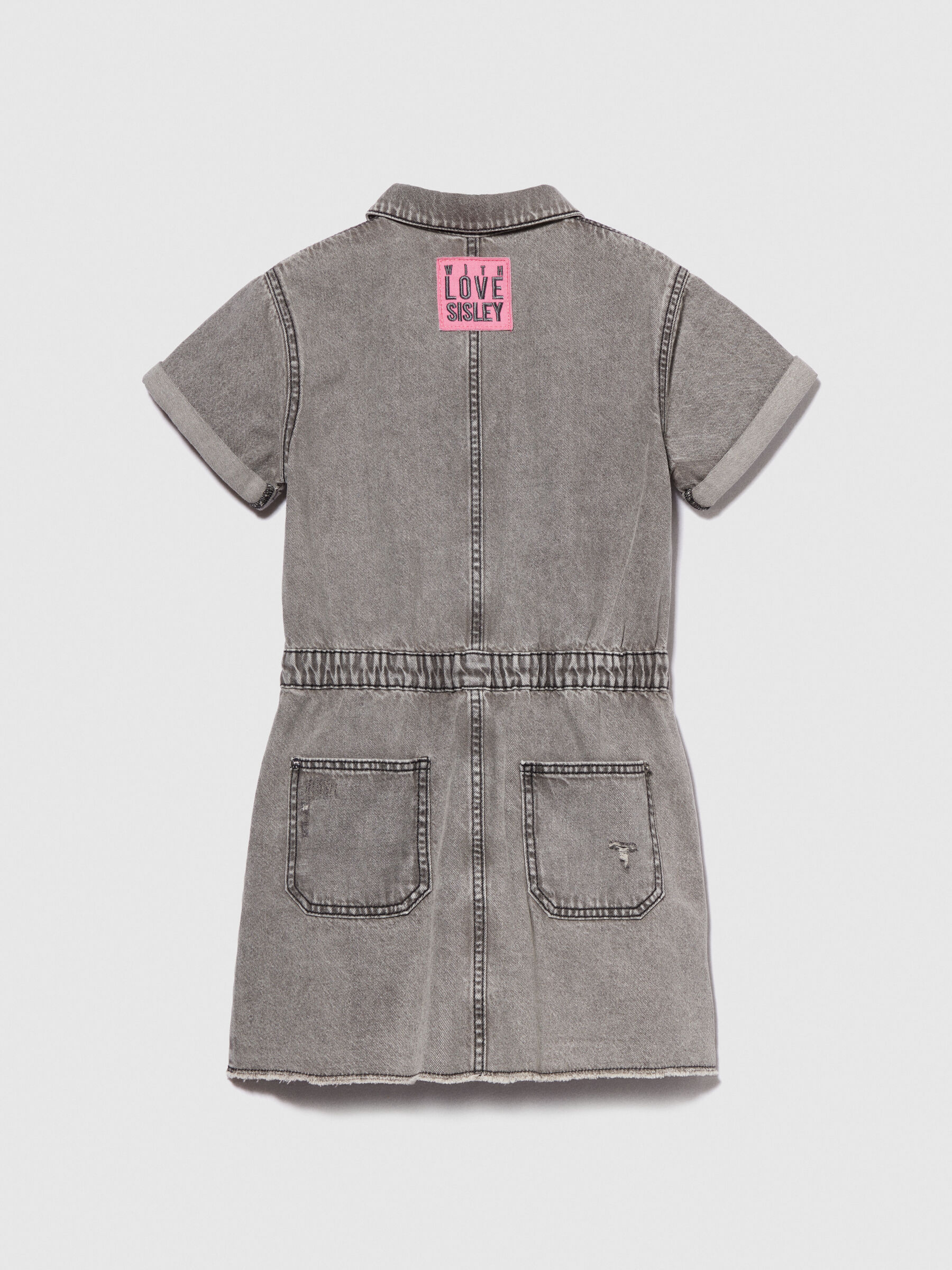 Denim dress with tears Junior Girl image number null
