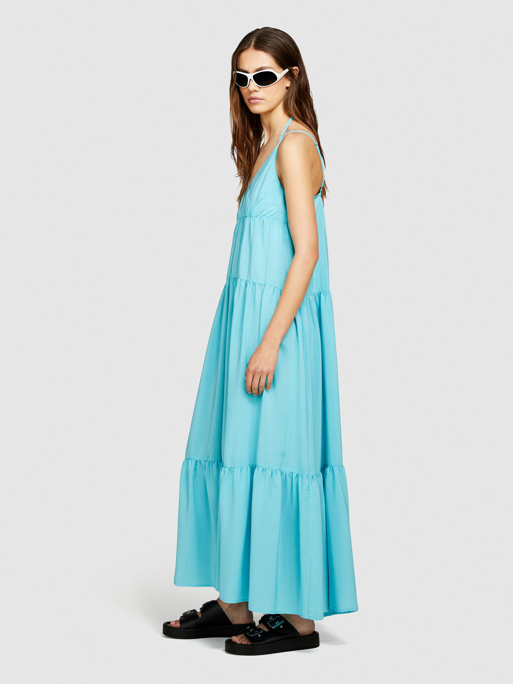 Long dress with ruffle Women image number null