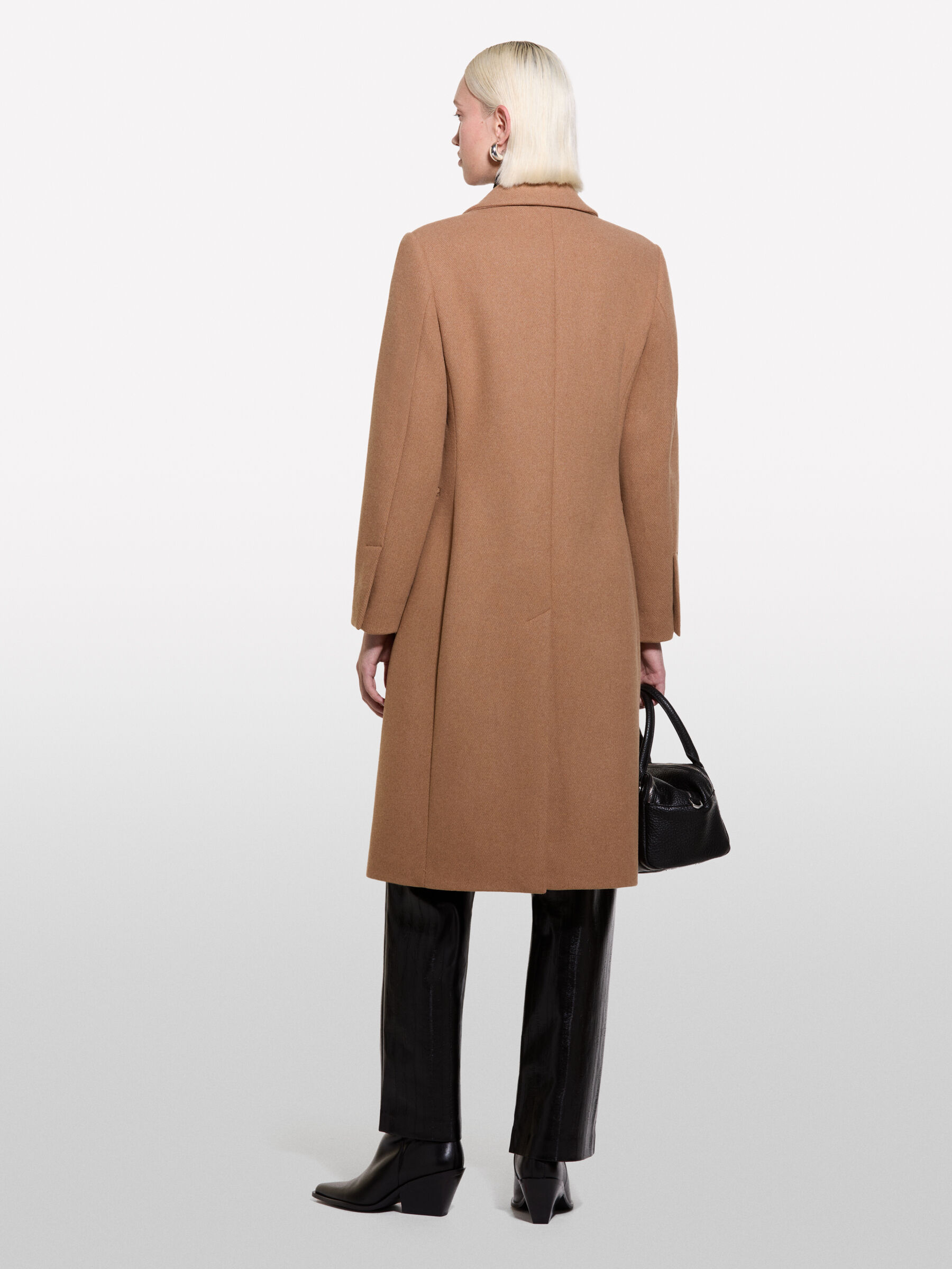 Camel slim fit coat Camel Sisley