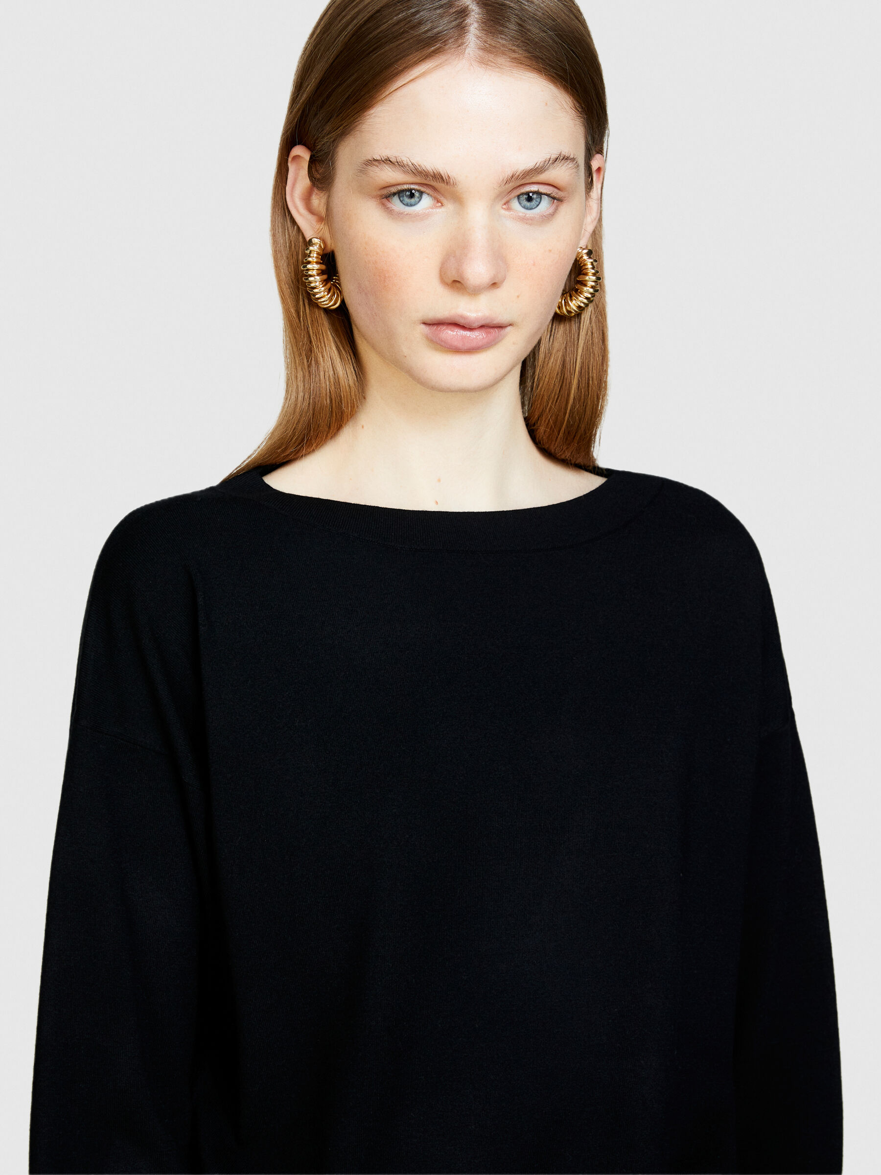 Boat neck sweater Women image number null