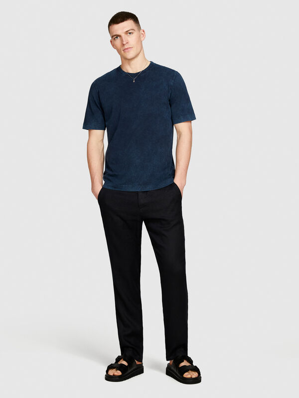 Acid wash t-shirt - men's short sleeve t-shirts | Sisley
