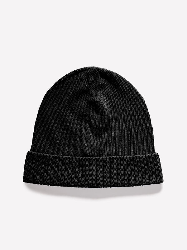 Black knit hat - women's hats | Sisley