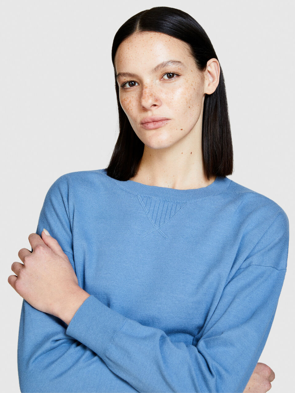 Sweater with slits Women image number null