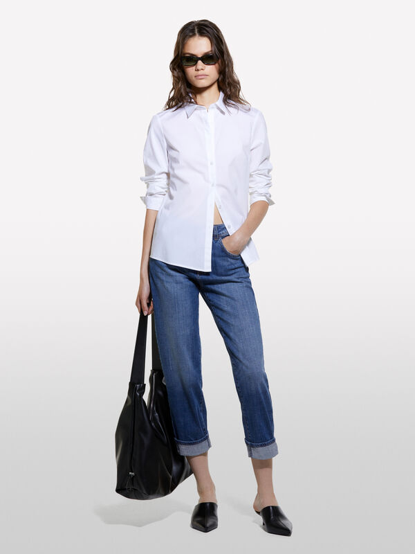 Blue regular fit Manhattan jeans; - women's regular fit jeans | Sisley