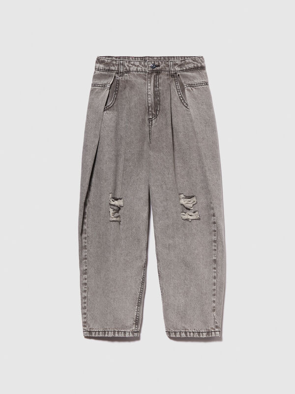 Slouchy jeans with tears - girls' jeans | Sisley Young