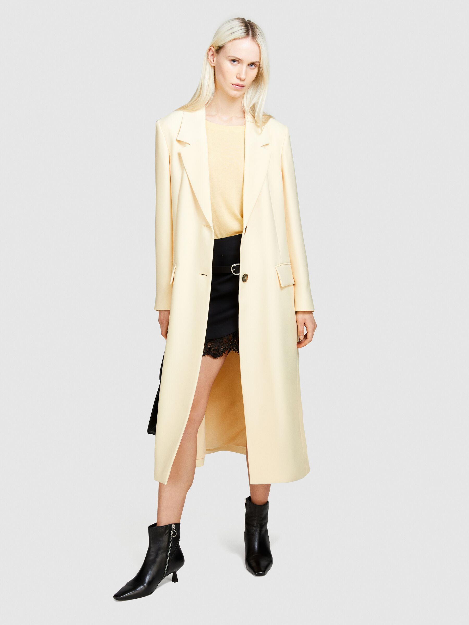 Single-breasted duster coat Women image number null