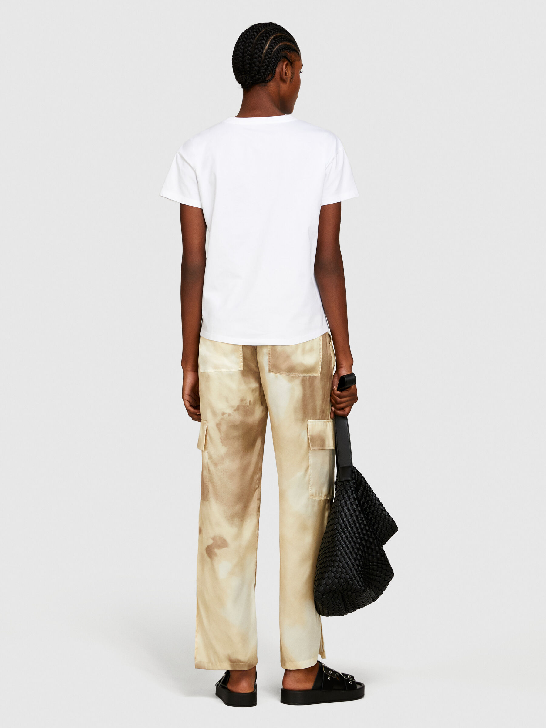 T-shirt with rhinestones Women image number null