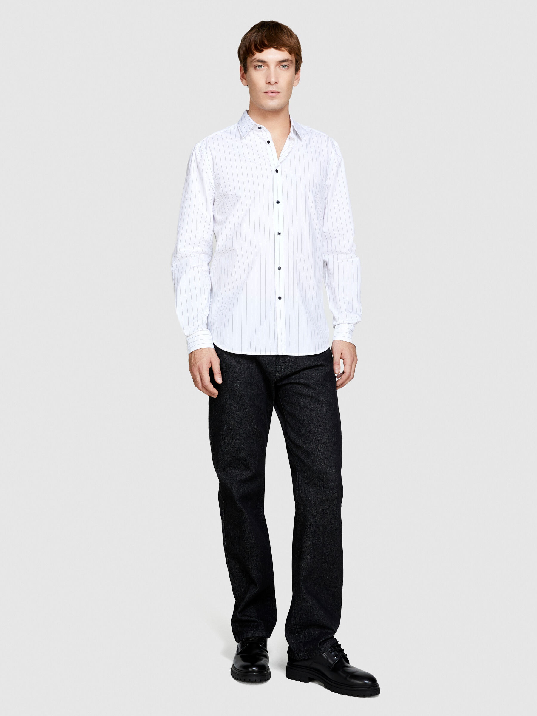 Striped shirt, White - Sisley