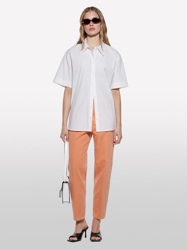 White shirt with porthole - women's shirts | Sisley