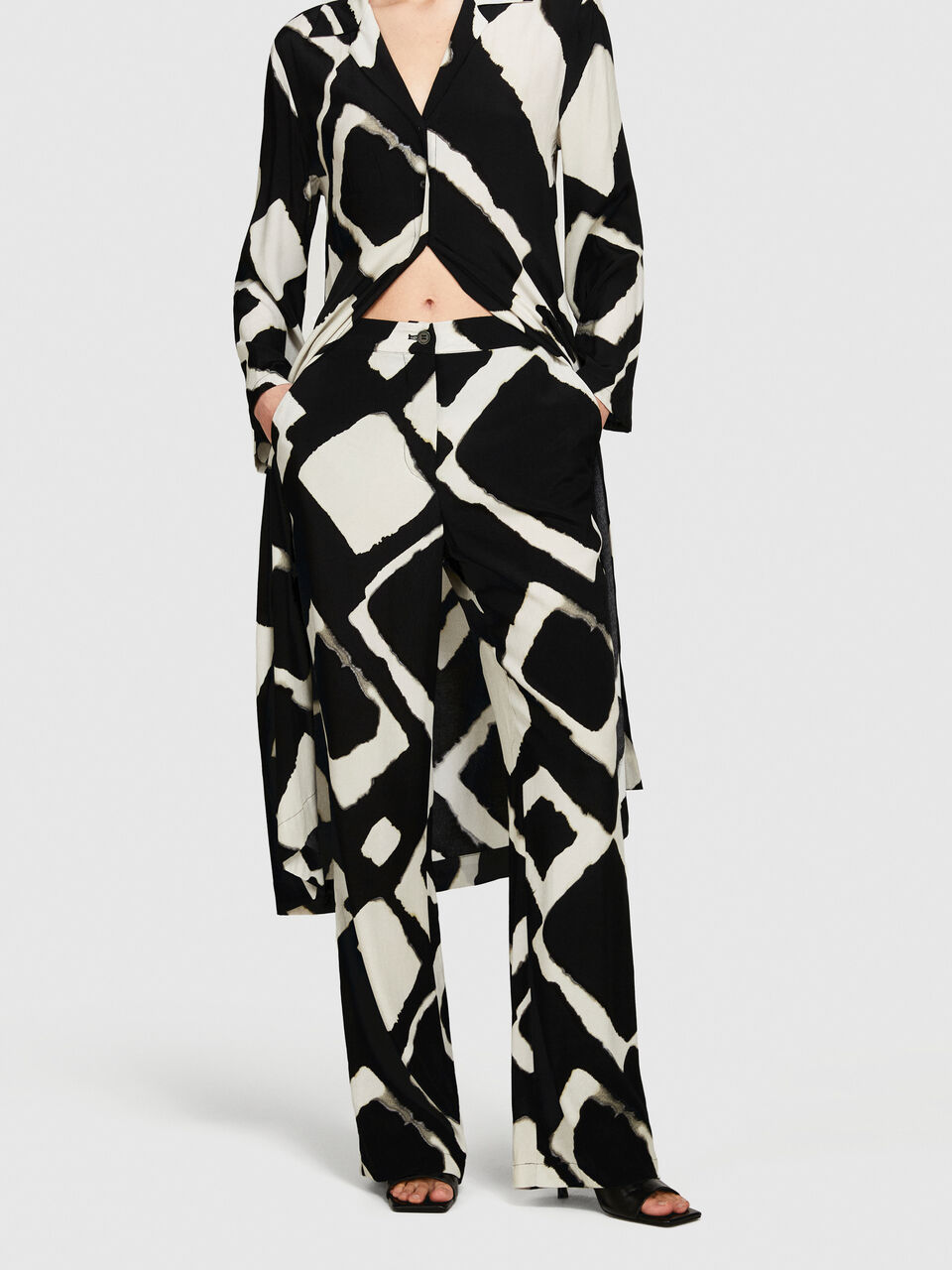 Printed trousers Women image number null