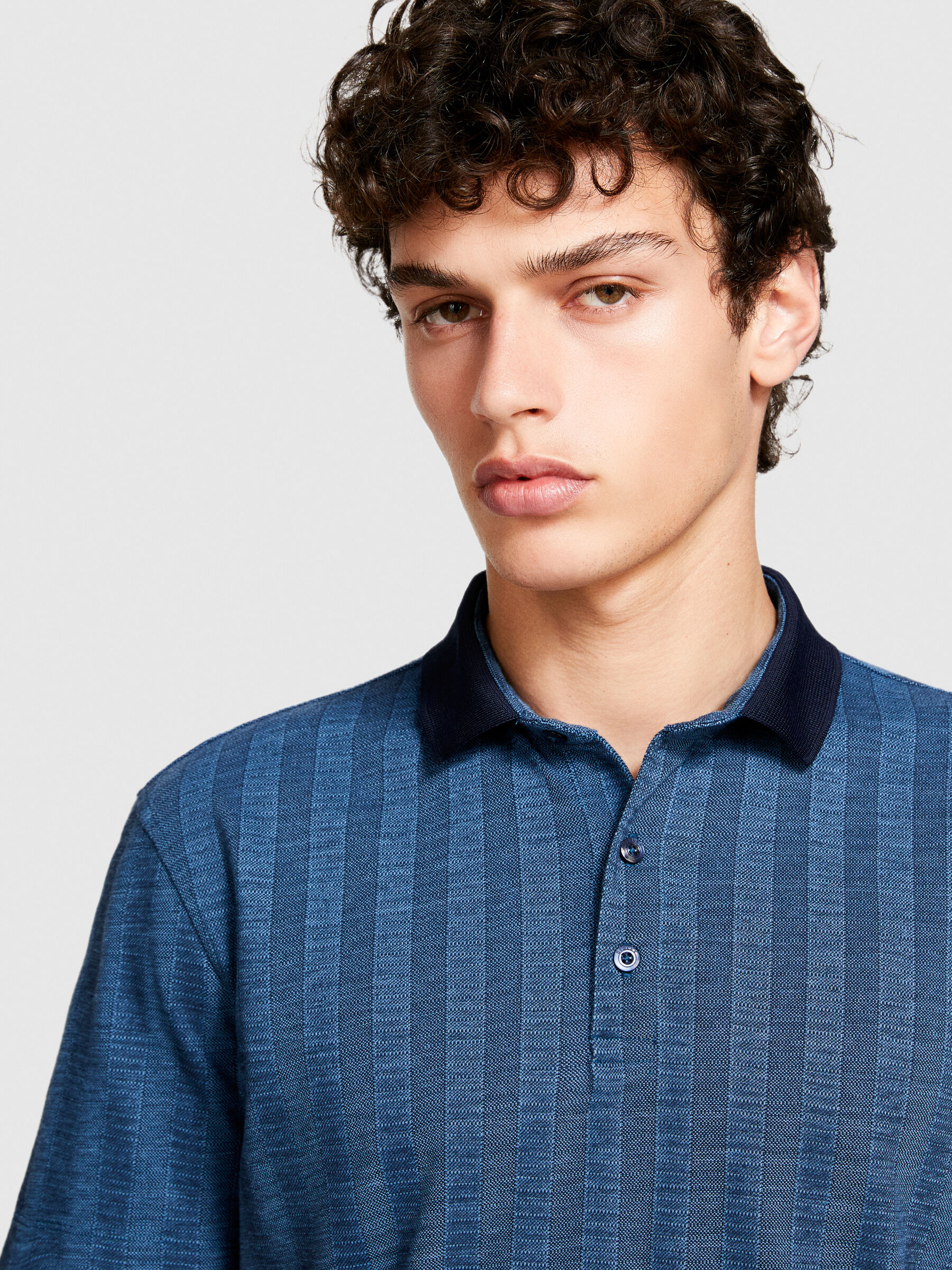 Knit polo Men image number null