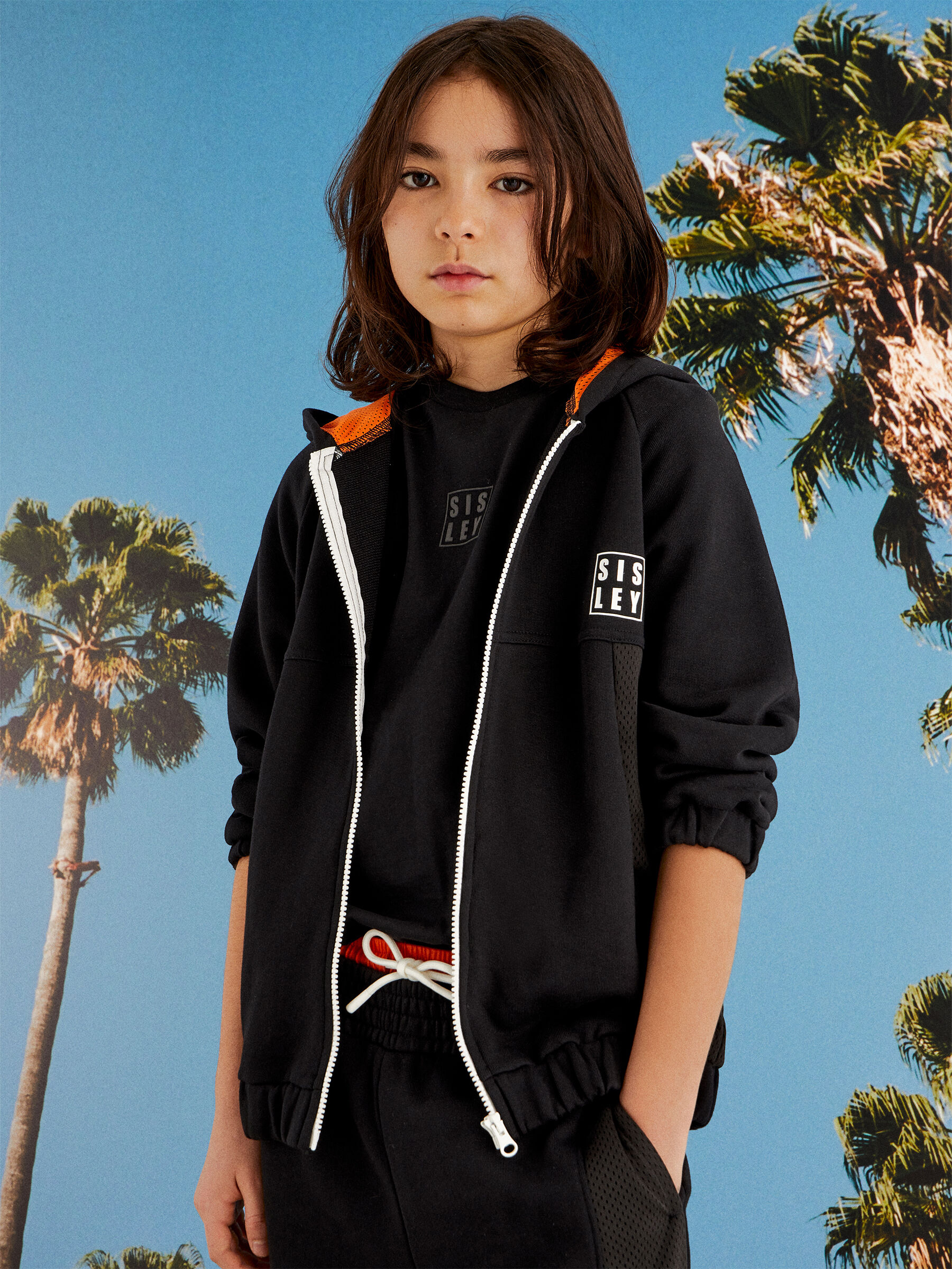 Sporty sweatshirt with logo Junior Boy image number null