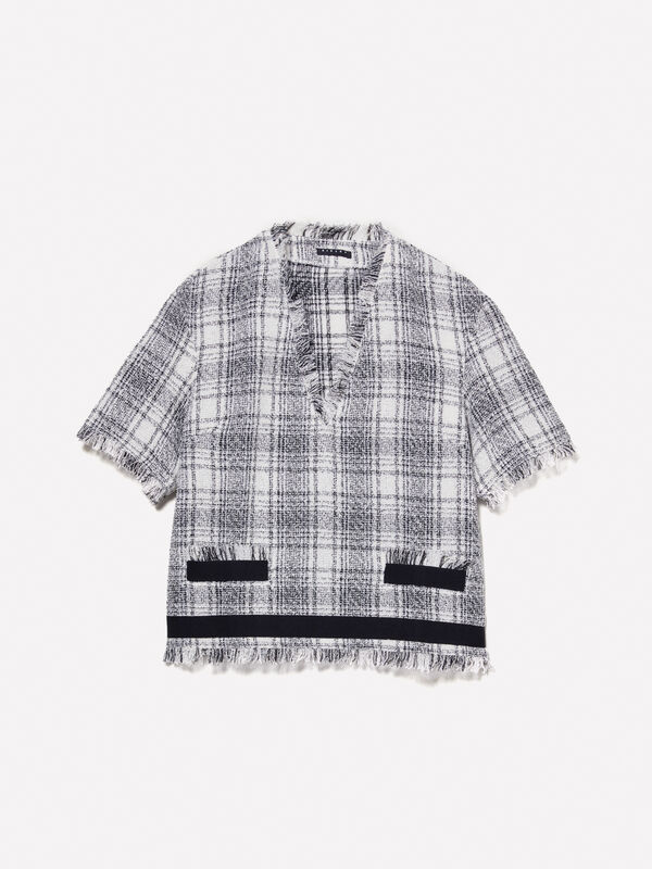 Fringed blouse - women's blouses | Sisley