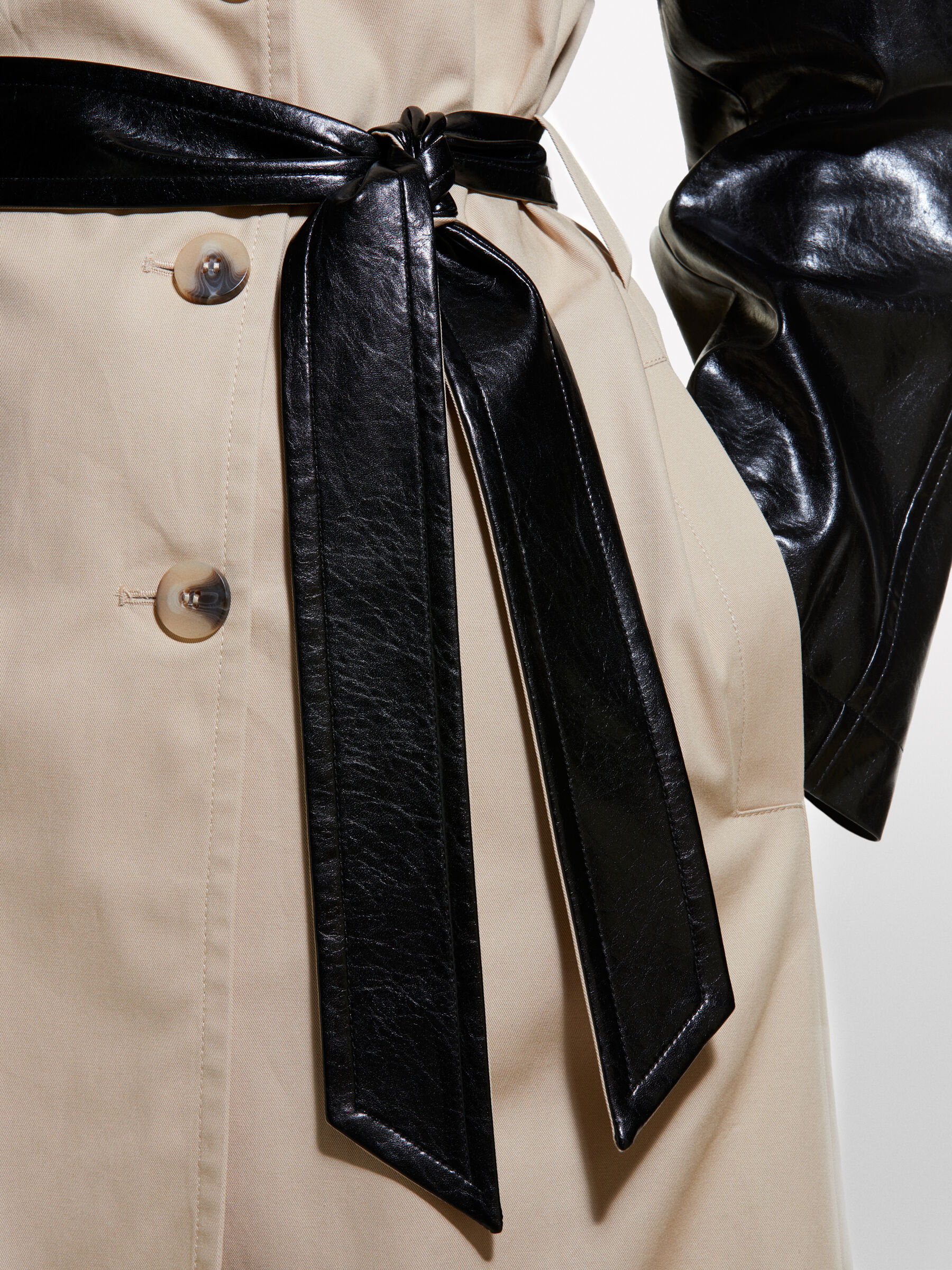 Trench coat with contrast, Multi-color - Sisley