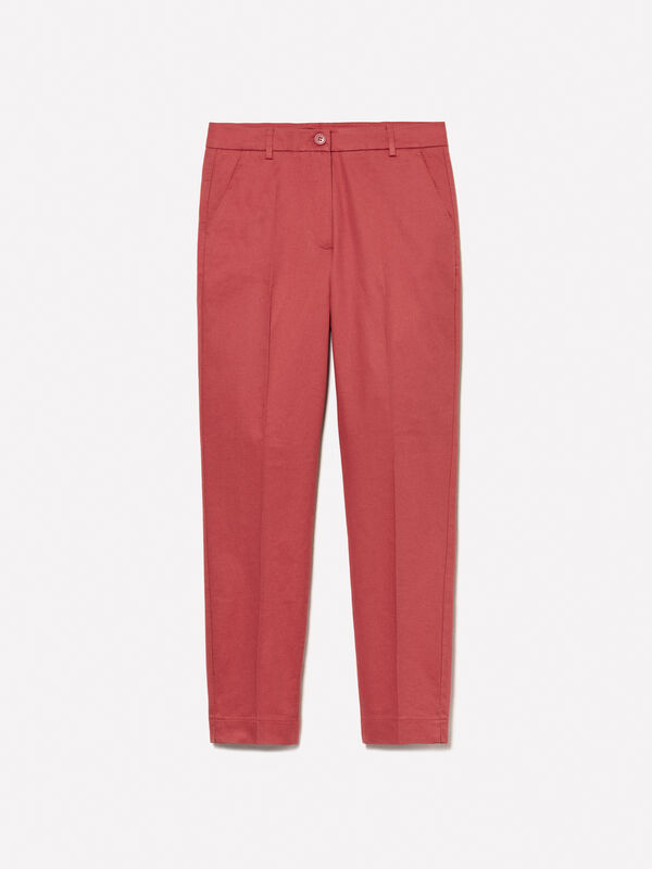 Blush regular fit chinos  - women's chino trousers | Sisley