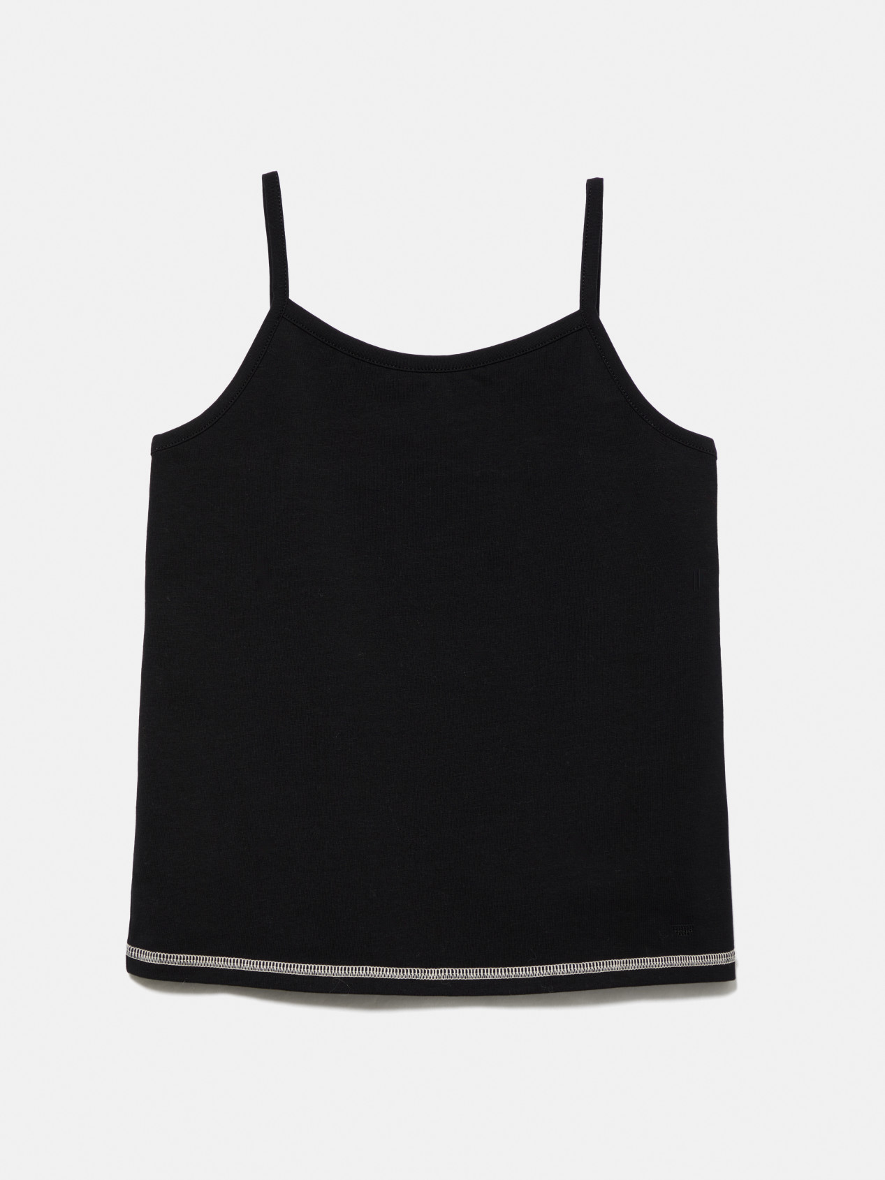 Black Sexy Plain Sheer Cami Spaghetti Strap Women's Tank Tops Camis 